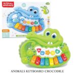 Pian de jucarie bebe cu lumini si muzica Crocodil