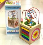Cub din lemn 6 in 1 cu activitati educative Buburuza MUT