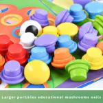 Joc creativ Mozaic Genius cu butoni din lemn si Planse