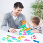 Puzzle educativ Tangram din lemn Jucarii stivuire