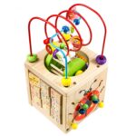 Cub din lemn 6 in 1 cu activitati educative Buburuza MUT