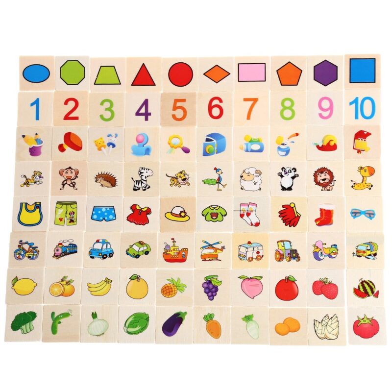 Joc din lemn asociere si sortare Montessori