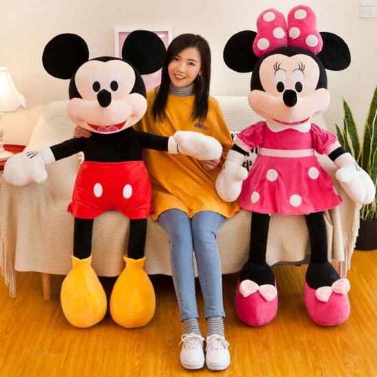 Jucarii plus Minnie sau Mickey Mouse Jumbo 130 cm