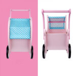 Carucior-roz-din-lemn-pentru-papusi-Roz