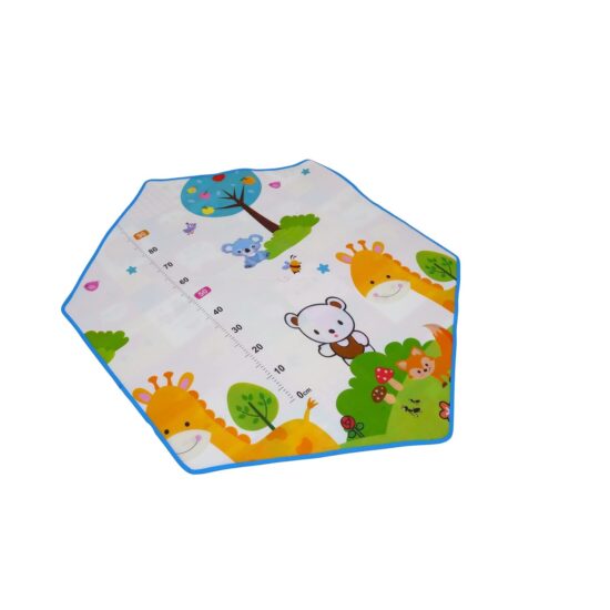 Covoras din spuma pentru copii cu doua fete Hexagon
