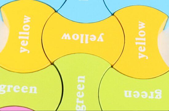 Puzzle educational din lemn pentru invatare culori