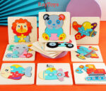 Puzzle-din-lemn-3D-Montessori-cu-animale-si-vehicule