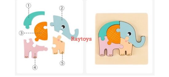 Puzzle-din-lemn-3D-Montessori-cu-animale-si-vehicule