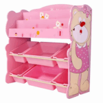 Rafturi-depozitare-jucarii-din-lemn-roz-model-urs-80-cm-inaltime