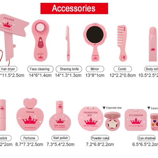 masuta-de-toaleta-din-lemn-cu-accesorii-princess-roz