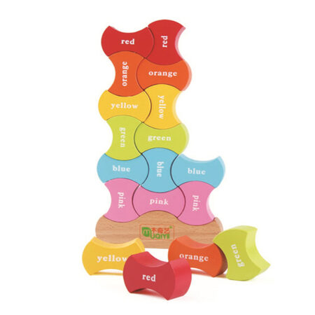 Puzzle educational din lemn pentru invatare culori