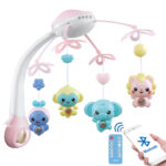 Carusel proiector cu telecomanda si muzical Bebe