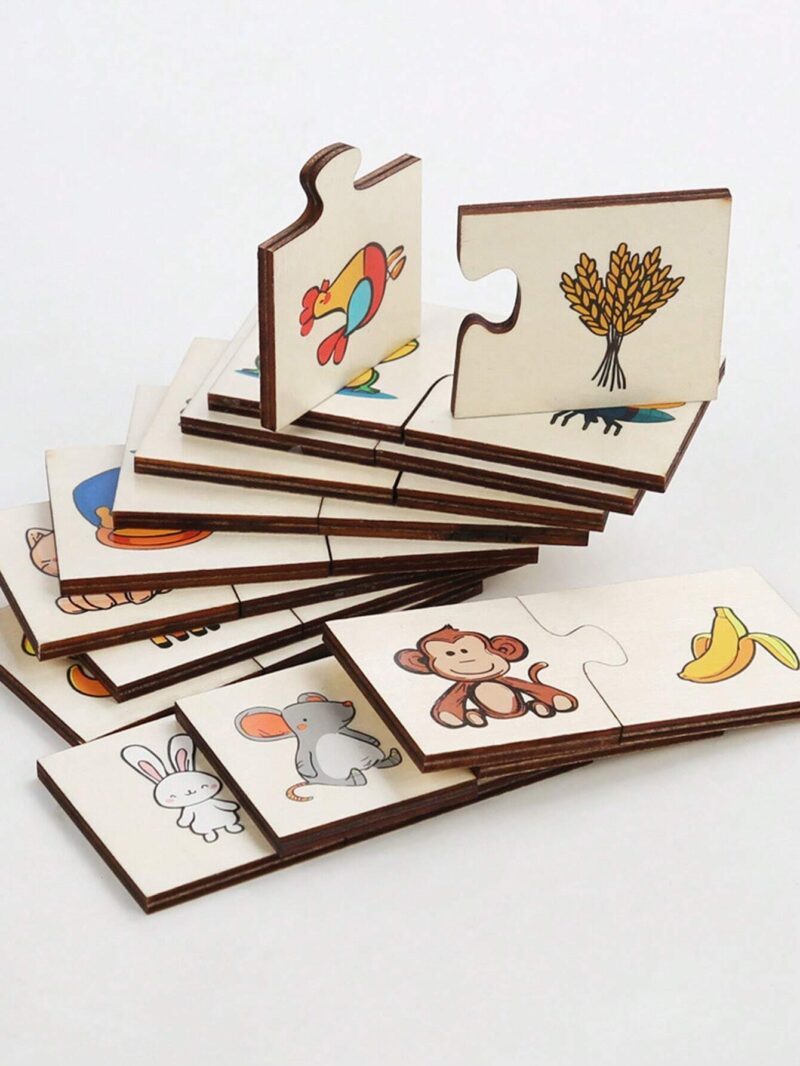 Puzzle traditional lemn Clasificarea animalelor Asociere evolutie