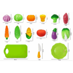 Set 15 Legume feliate Tocator Cutit Alimente pentru gatit din plastic