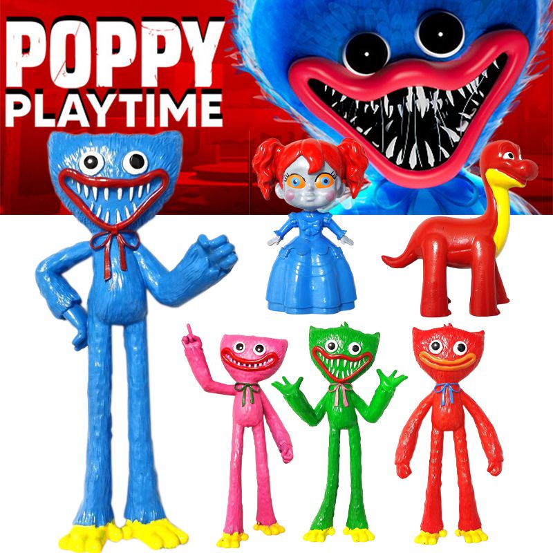 Set 6 Figurine Huggy Wuggy Poppy Playtime