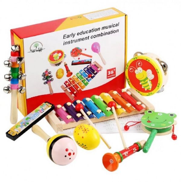 Set 8 Instrumente muzicale educative Zornaitori bebe