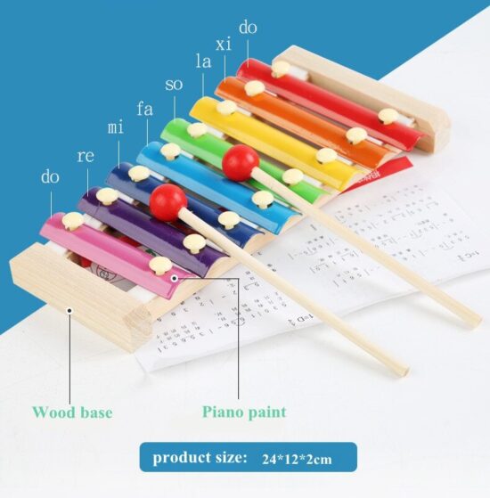 Set 8 Instrumente muzicale educative Zornaitori bebe