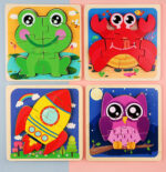 puzzle-lemn-3d-montessori-rainbow-animale