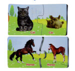 Puzzle carton Mama si Puiul Jucarii educative din 2 piese