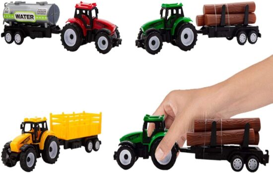 Set Tractoare cu remorca jucarii Vehicule agricole Farmer Truck