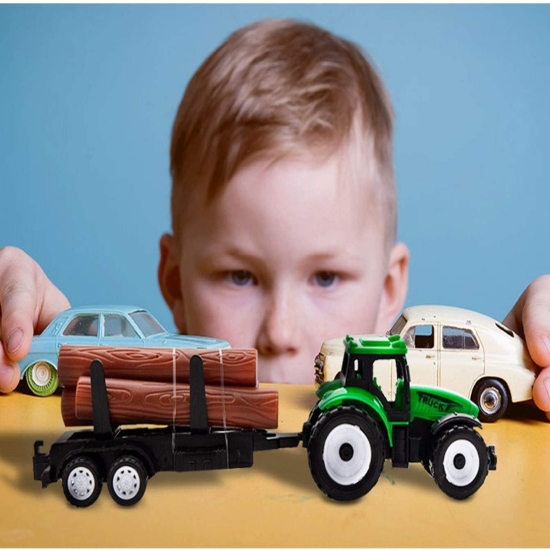 Set Tractoare cu remorca jucarii Vehicule agricole Farmer Truck