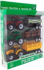 Set Tractoare cu remorca jucarii Vehicule agricole Farmer Truck