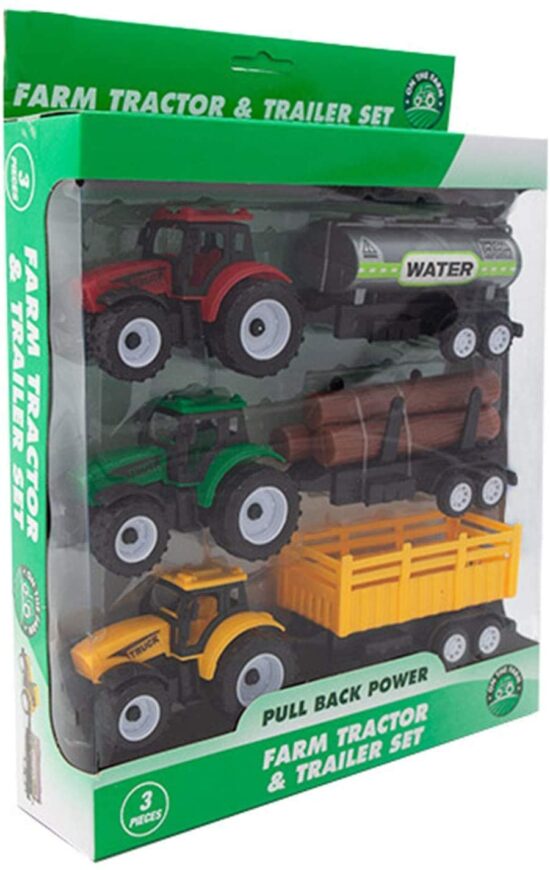 Set Tractoare cu remorca jucarii Vehicule agricole Farmer Truck