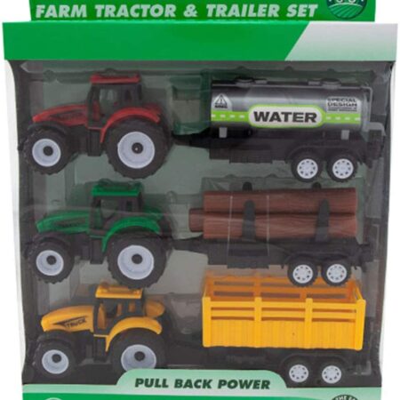 Set Tractoare cu remorca jucarii Vehicule agricole Farmer Truck