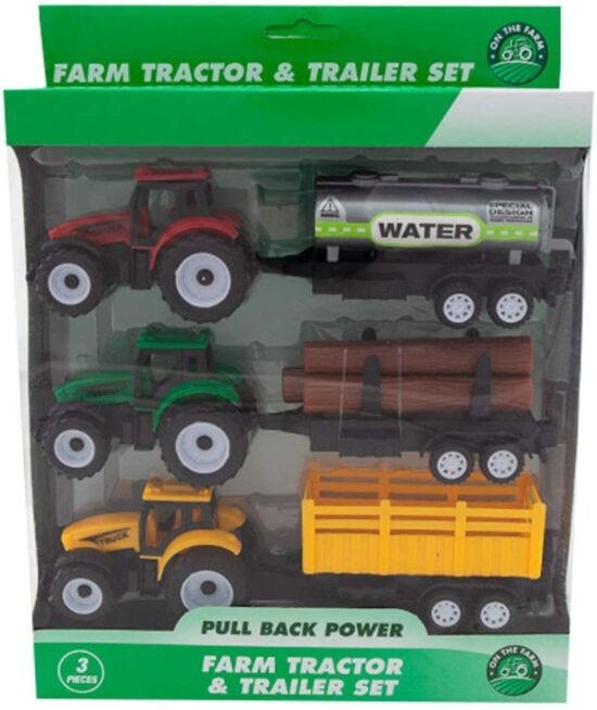 Set Tractoare cu remorca jucarii Vehicule agricole Farmer Truck