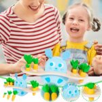 Balanta Montessori lemn Iepurele cantareste morcovii