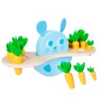 Balanta Montessori lemn Iepurele cantareste morcovii