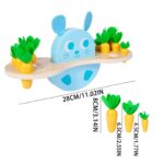 Balanta Montessori lemn Iepurele cantareste morcovii