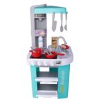 Bucatarie cu frigider-aparat de cafea-lumina si muzica Chef