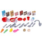 Bucatarie cu frigider-aparat de cafea-lumina si muzica Chef