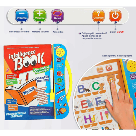 Carte electronica cu functii in limba engleza Jucarie educativa