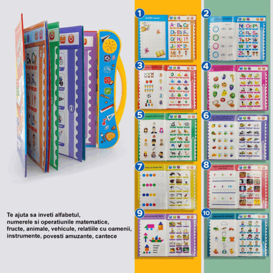 Carte electronica cu functii in limba engleza Jucarie educativa