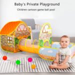 Cort de joaca si Tunel Copii Casuta cu piscina si bile