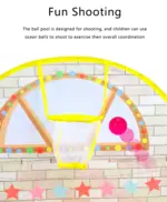 Cort de joaca si Tunel Copii Casuta cu piscina si bile