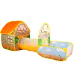 Cort de joaca si Tunel Copii Casuta cu piscina si bile