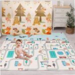 Covor joaca pliabil XPE Sosele cu 2 fete 150 x 200 cm