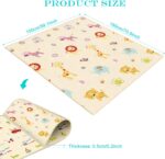 Covoras de joaca Pliabil Animale-Vehicule 150 x 180 cm doua fete