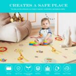 Covoras de joaca Pliabil Animale-Vehicule 150 x 180 cm doua fete