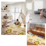 Covoras de joaca Pliabil Happy Family 150 x 180 cm doua fete