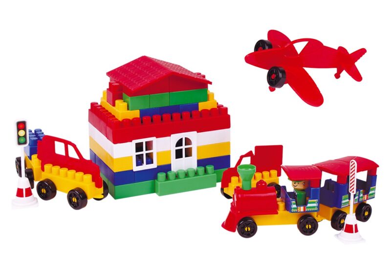 Cuburi constructii Lego 130 piese si accesorii Technok