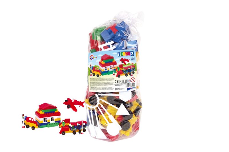 Cuburi constructii Lego 130 piese si accesorii Technok