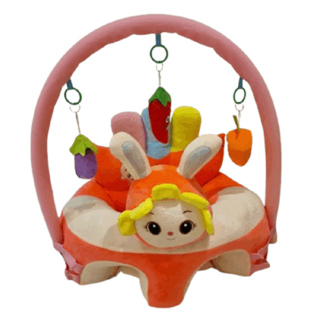 Fotoliu bebelusi Sit-up Albinuta cu Arcada si Accesorii jucarii plus