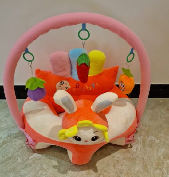 Fotoliu bebelusi Sit-up Albinuta cu Arcada si Accesorii jucarii plus