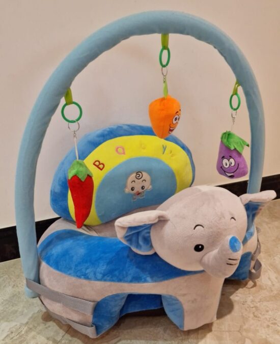 Fotoliu bebelusi Sit-up Elefant cu Arcada si Accesorii jucarii plus