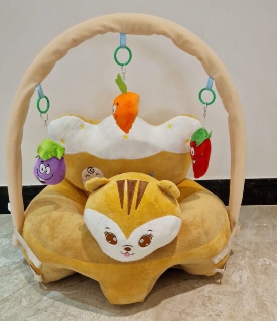 Fotoliu bebelusi Sit-up Vulpe cu Arcada si Accesorii jucarii plus