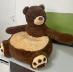 Fotoliu din plus Maro Scaun Ursuletul Teddy pentru copii